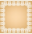 white lace frame vector image