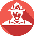 firefighter icon vector image