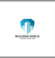 shield building logo creative vector image