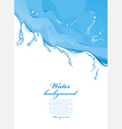 water background vector image vector image