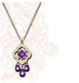 a vintage jewelry gold pendant on chain vector image