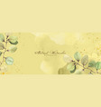 abstract art background with eucalyptus vector image