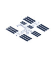 space station icon vector image vector image