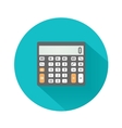 calculator icon business concept with mathematics vector image
