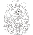 easter bunny vector image