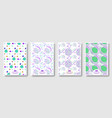 memphis style covers seamless background vector image