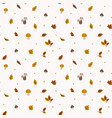 autumn leaves seamless pattern vector image