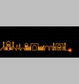 samarkand light streak skyline vector image vector image