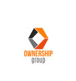 badge for ownership group vector image vector image