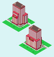 isometric hotel vector image