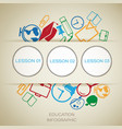 learning infographic concept vector image
