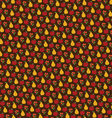 apples pears on brown vector image