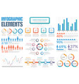 infographic elements vector image