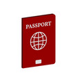 passport symbol flat isometric icon or logo 3d vector image