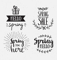 hand drawn spring lettering easter holidays vector image vector image