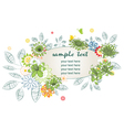 floral frame vector image