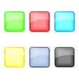 glass icons set vector image