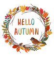 basic rgbcard design with autumn colorful frame vector image