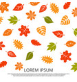 colorful fall of leaves background vector image