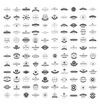 vintage logos design templates set vector image