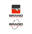 jet plane logo vector image