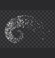 stars twisted in swirl or vortex vector image vector image