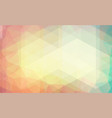 pastel color background with triangle shapes vector image