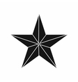 star icon simple style vector image