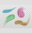 eyeshadow smears crushed dry powder blush palette vector image