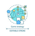 game strategy concept icon vector image