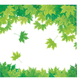 green leaves vector image vector image