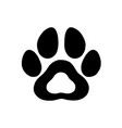 animal pawprint icon image vector image