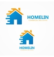 house in motion logo or icon vector image