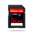 memory sd card for various devices vector image vector image