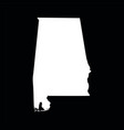 map of the us state alabama vector image vector image