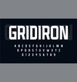 sport condensed alphabet tall monumental font vector image