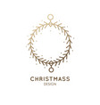 christmas abstract wearth vector image