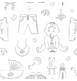 baby boy design pattern vector image