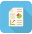 business report icon vector image vector image