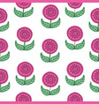 pink floral seamless pattern background vector image