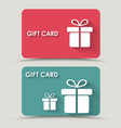 design gift card vector image vector image