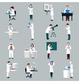 scientists characters set vector image vector image