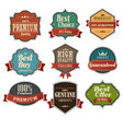 vintage label sets vector image