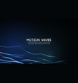 3d glowing abstract digital wave particles vector image