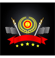 racing emblem vector image