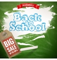 back to school sale background eps 10 vector image