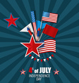 happy independence day card 4th of july vector image