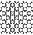 seamless black and white geometric pattern vector image