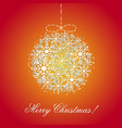 this is a background with christmas ball vector image