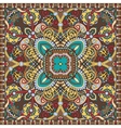 authentic silk neck scarf or kerchief square vector image